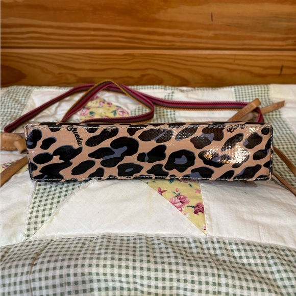 Consuela Leopard Crossbody Bag with Pink and Tan Strap - Picture 8 of 16
